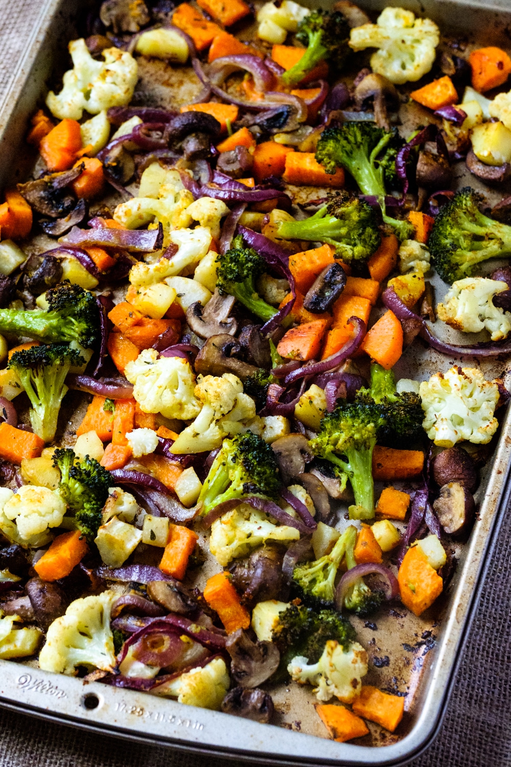 Easy Vegetable Medley out of the oven