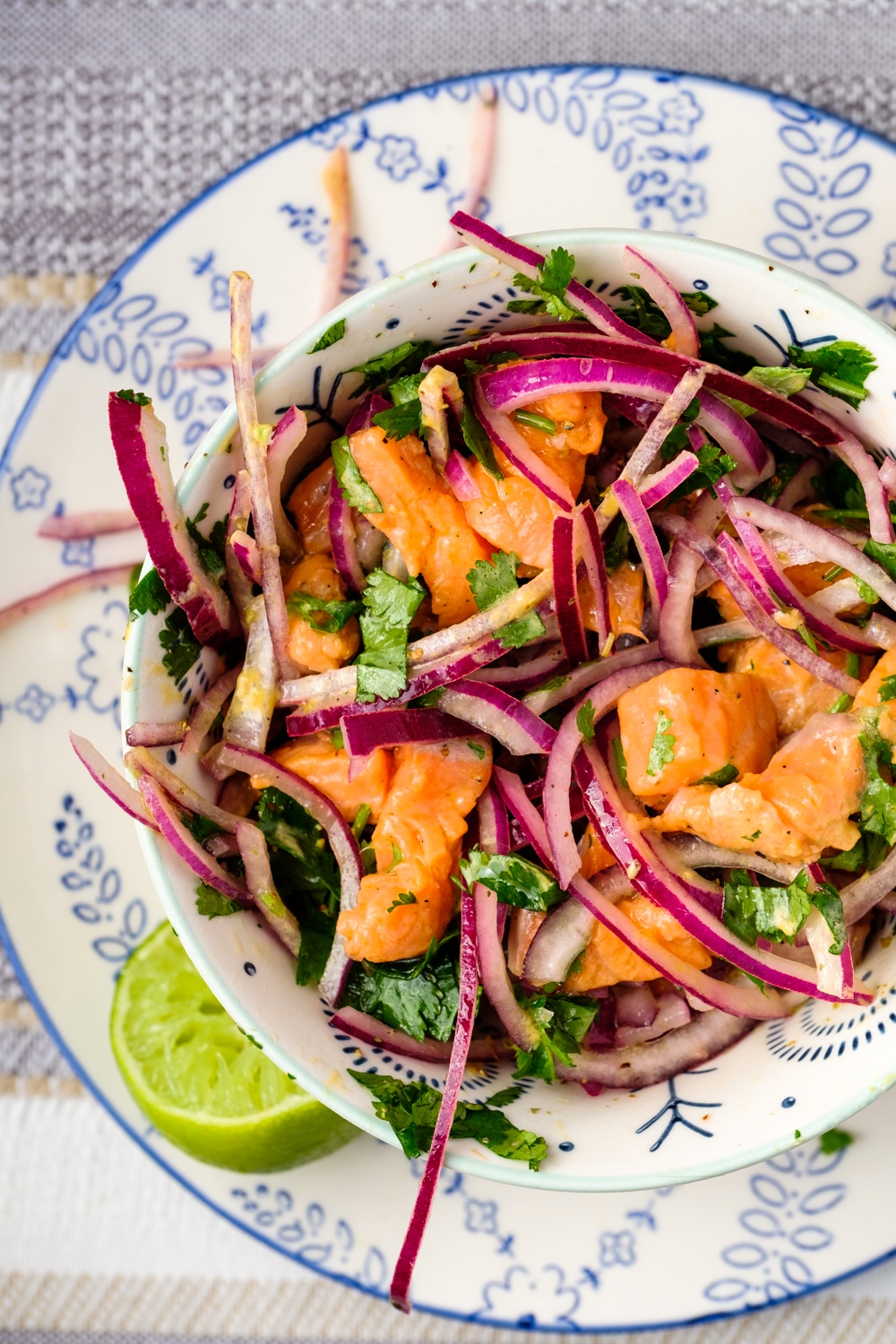 Salmon avocado tartare is the perfect appetizer