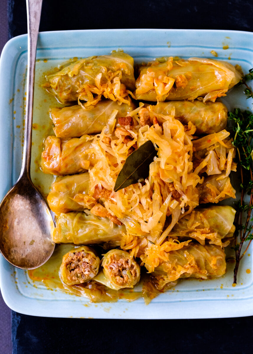 Romanian Cabbage Rolls with Sorghum and Paprika