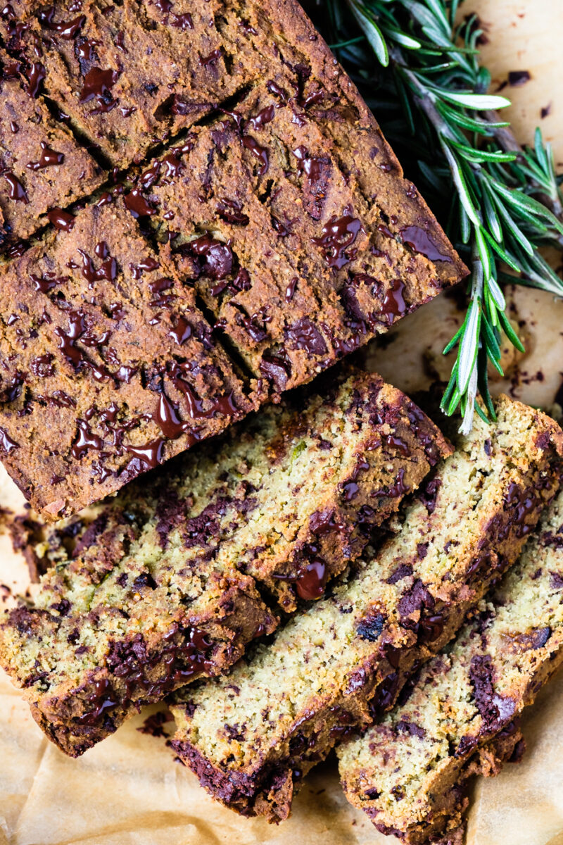 Rosemary and Chocolate Bread with Avocado and Extra Virgin Olive Oil