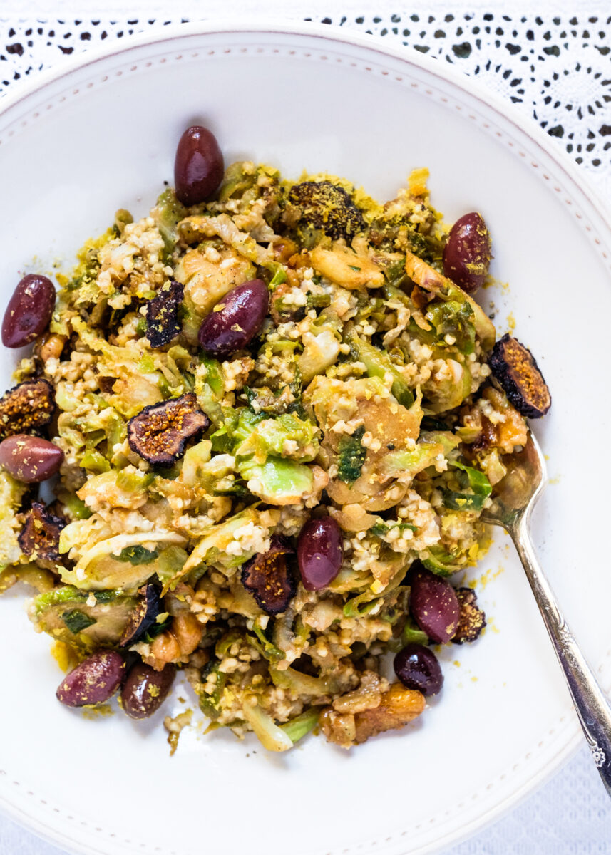 Warm Brussels Sprouts and Millet Salad