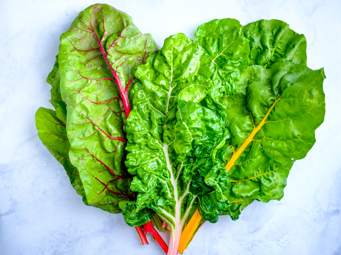 Swiss chard leaves