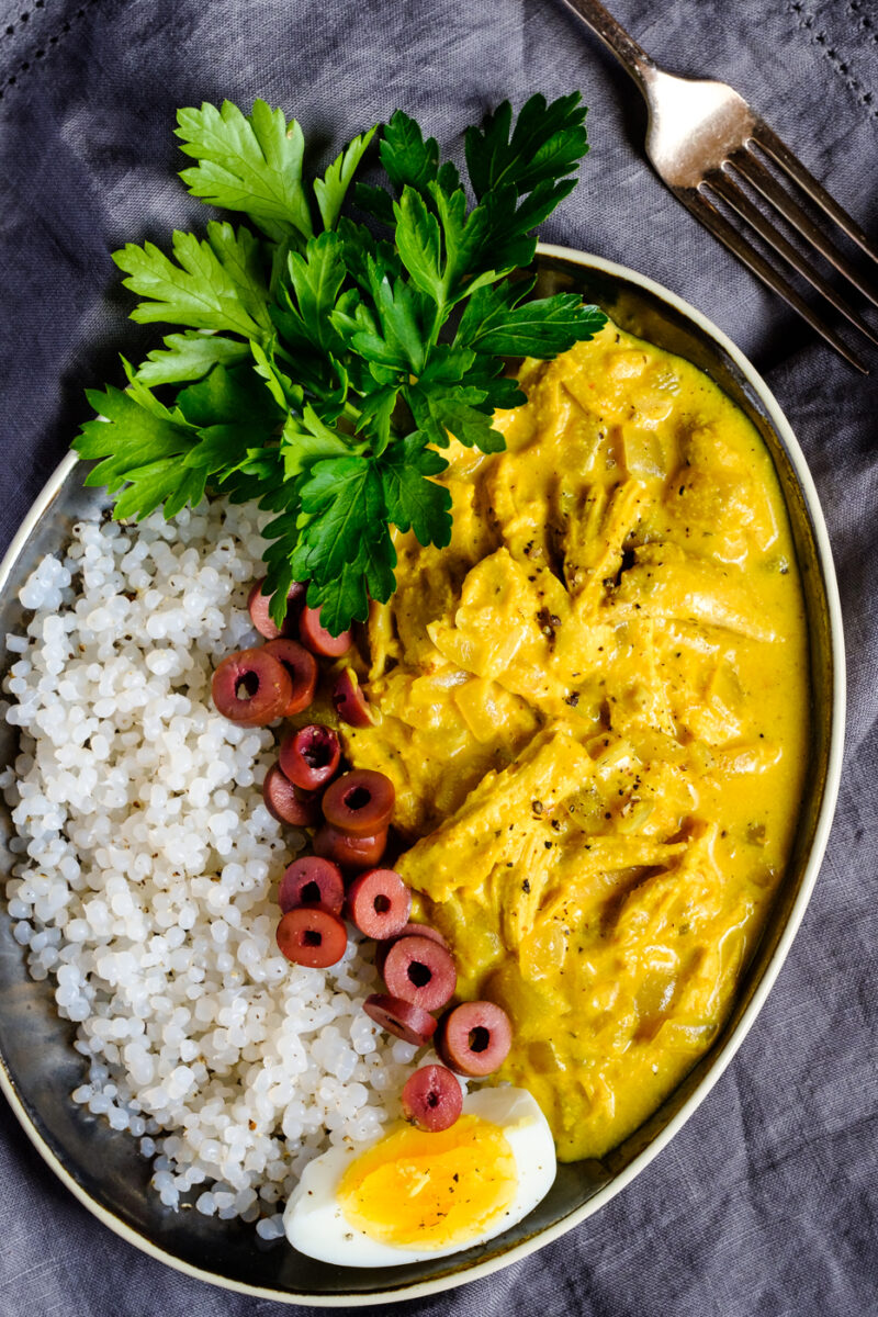 Traditional aji de gallina recipe