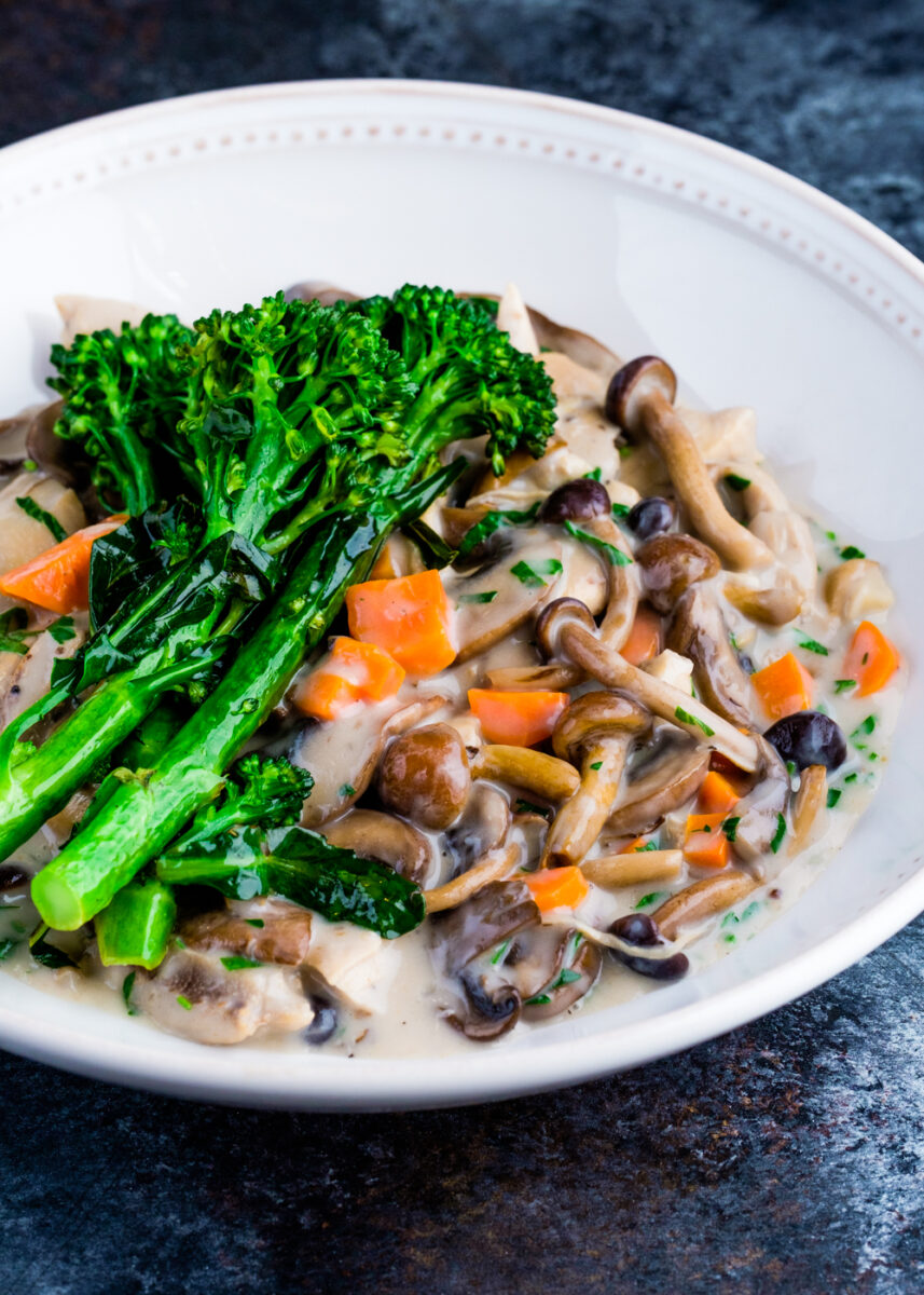 Creamy Mushroom Chicken, Romanian Style