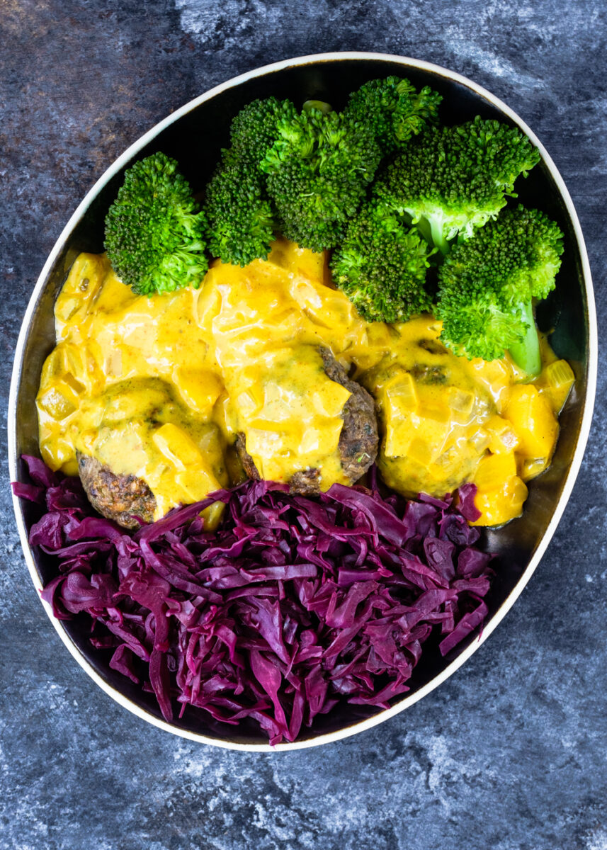 Lectin-Free Scandinavian Meatballs with Curry Sauce