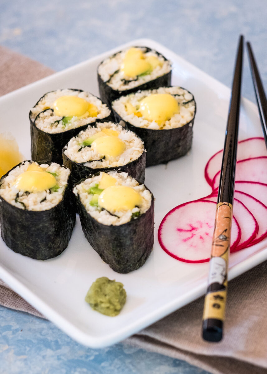 Cauliflower Rice Sushi Rolls - Namely Marly