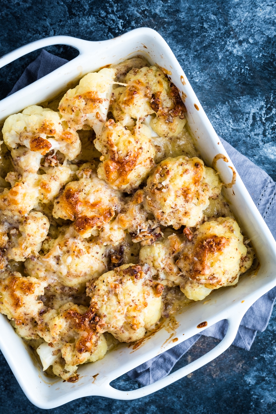 Cauliflower Gratin out of the oven