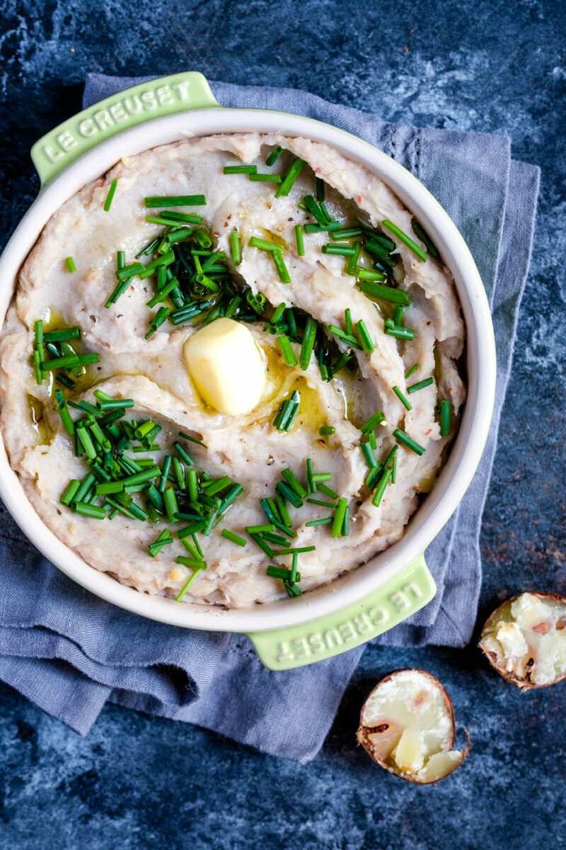 Parsnip and Chestnut Puree with Chives