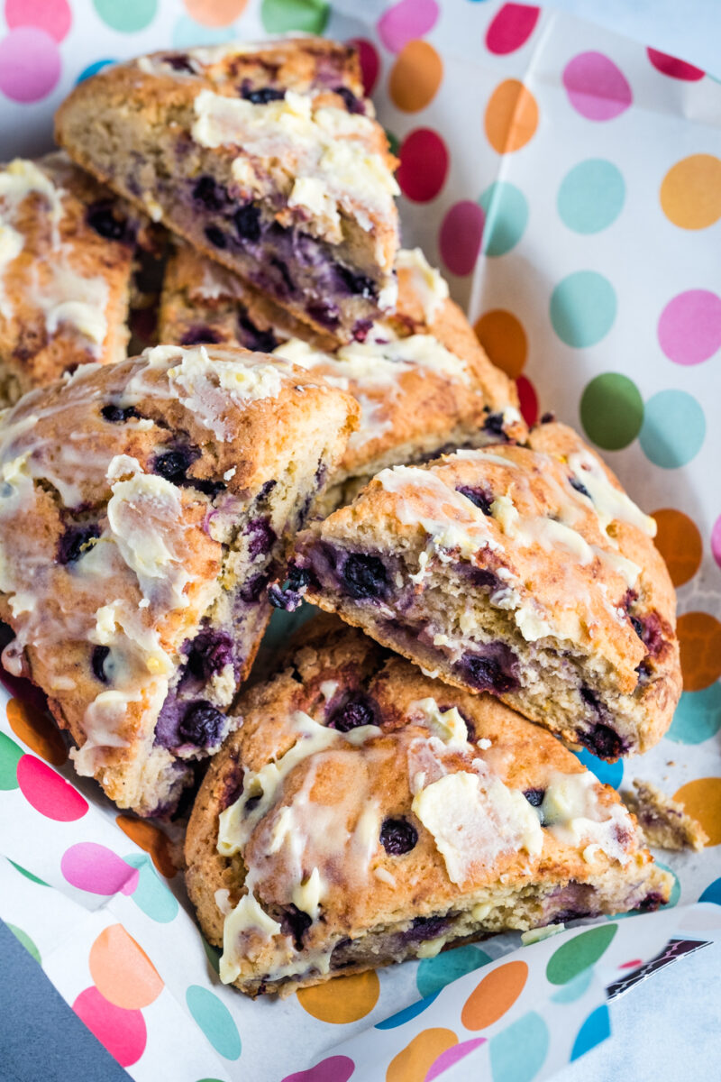 Citrus Blueberry Lectin-Free Scones