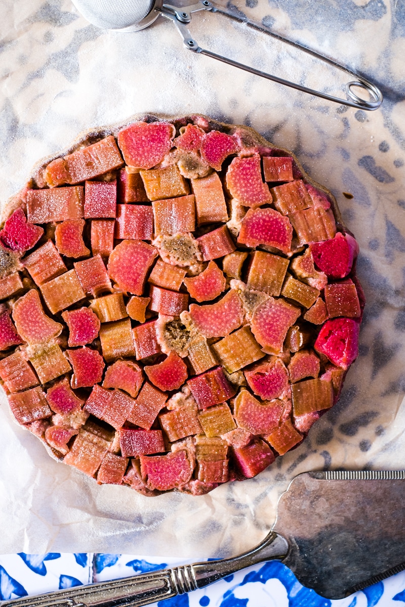 Sugar-Free Rhubarb Cake (Gluten-Free) - Creative In My Kitchen