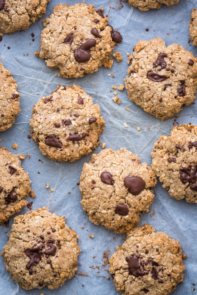 Millet flakes chocolate chip cookies