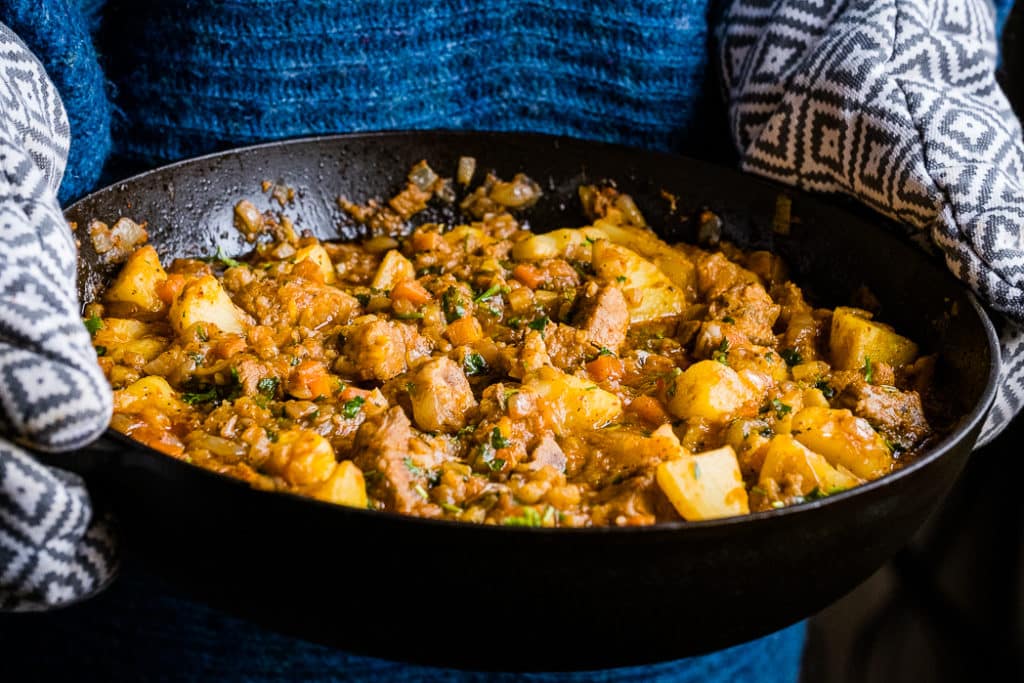 Lectin-Light Pork Paprikash made without tomatoes and dairy.