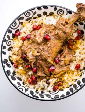 Persian Style Chicken with Pomegranate Reduction