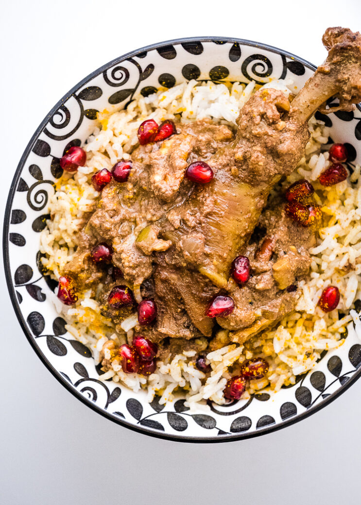 Persian Style Chicken with Pomegranate Reduction - Creative in My Kitchen