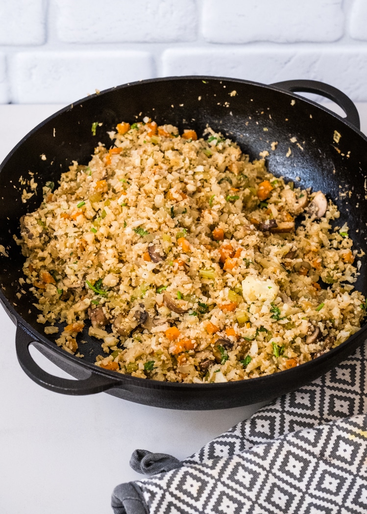 Mediterranean Style Cauliflower Fried Rice