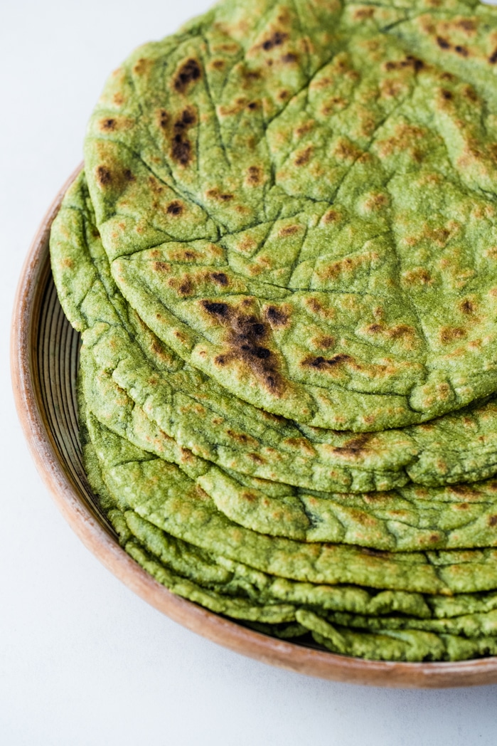 Gluten-Free Green Tortillas