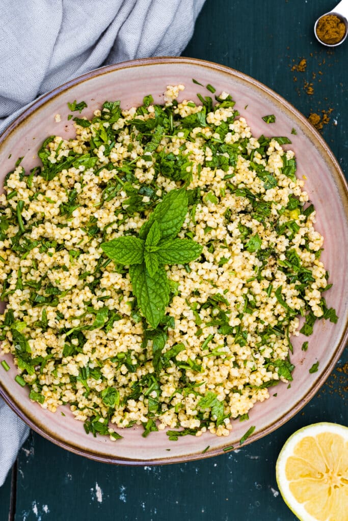 Easy Millet Salad with Parsley and Mint Creative in My Kitchen
