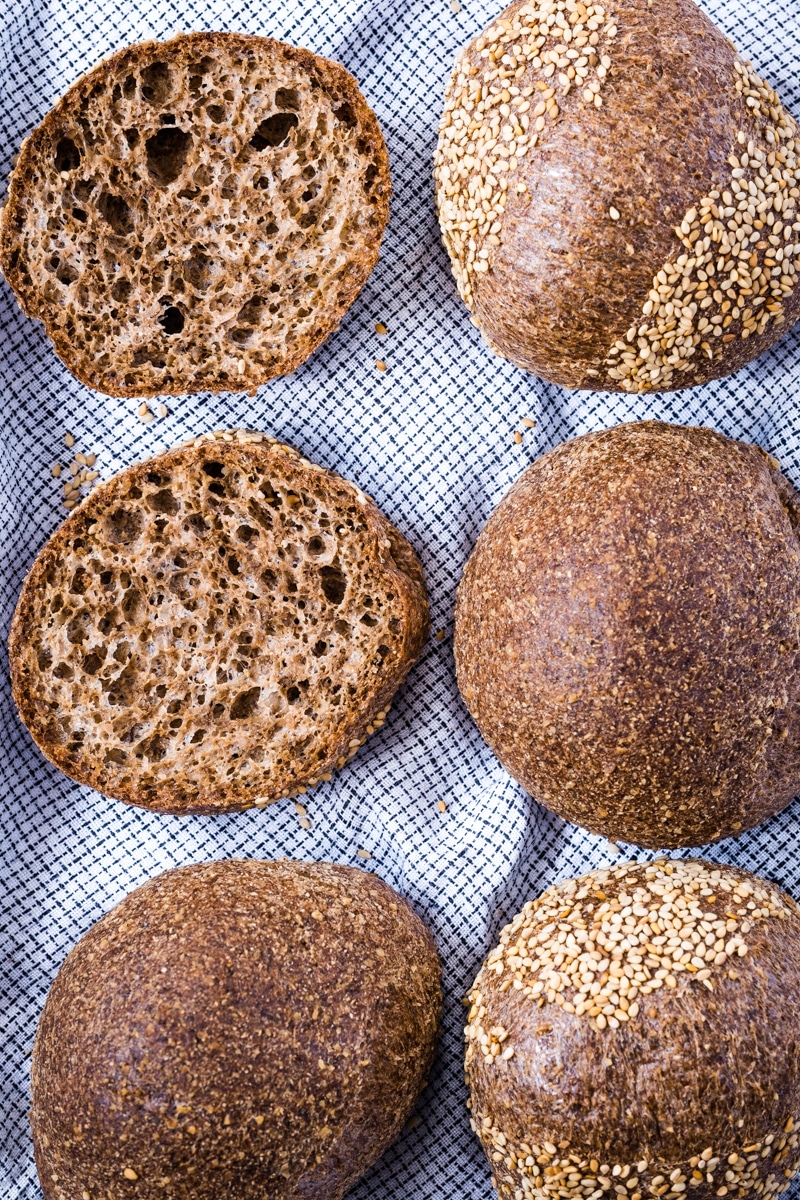 Easy Keto Bread Rolls with Walnuts (GlutenFree, LectinFree