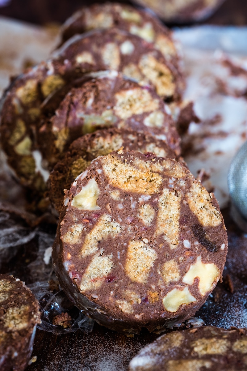 SugarFree Chocolate Salami (GlutenFree) Creative in My Kitchen