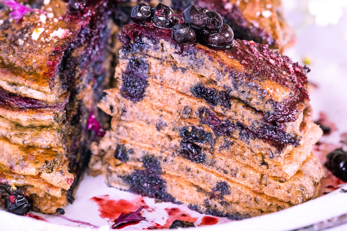 LemonBlueberry Tigernut Flour Pancakes Creative in My Kitchen