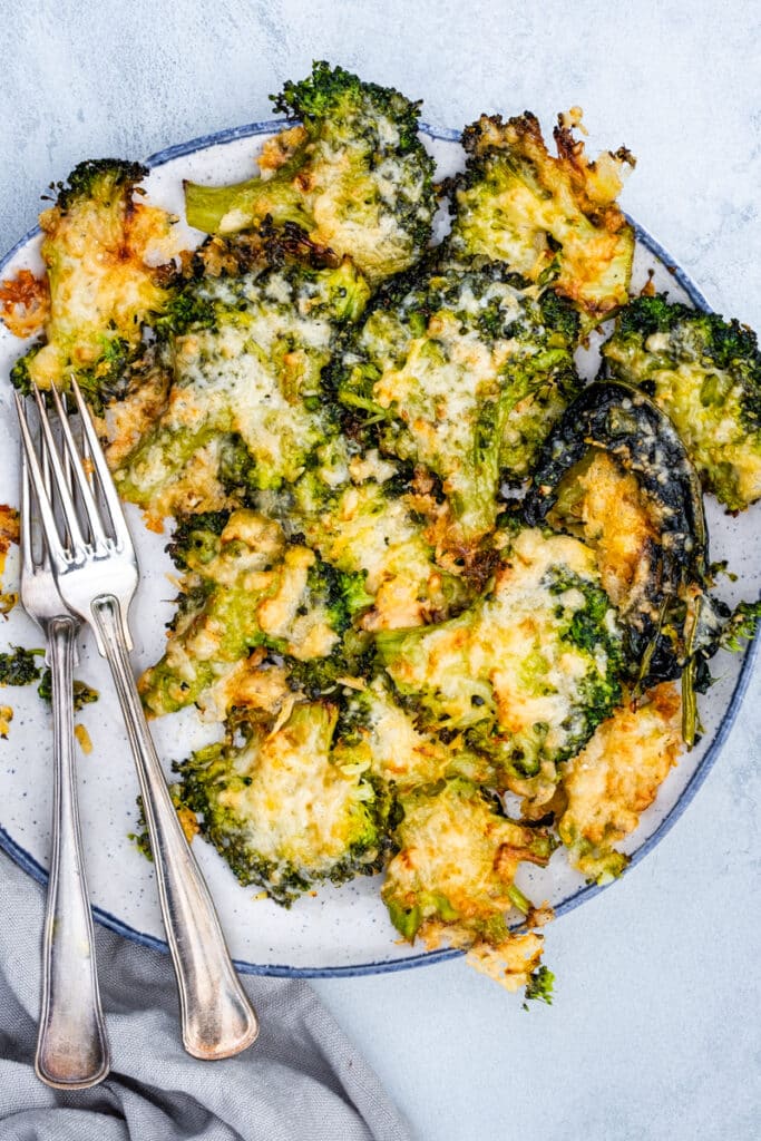 Smashed Broccoli with Parmesan and GarlicInfused Olive Oil Creative
