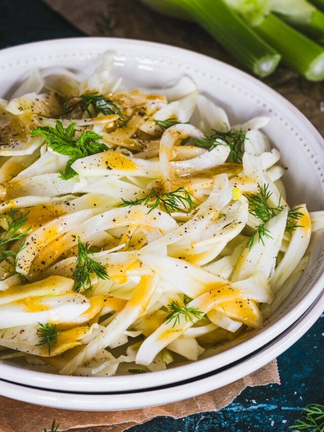 Raw Fennel Salad with Honey-Mustard Vinaigrette
