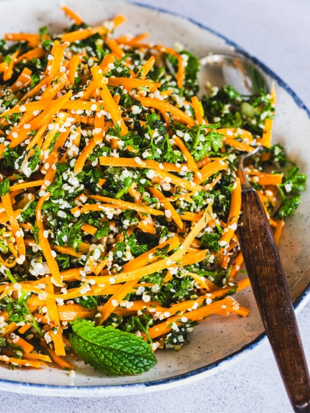 Raw Carrot Salad With Hemp Hearts