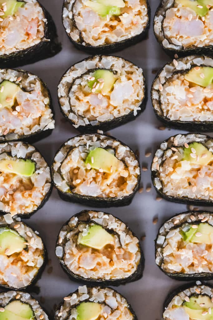 Low carb sushi rolls