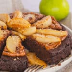 Healthy Sweet Potato Chocolate Cake with Braised Pears