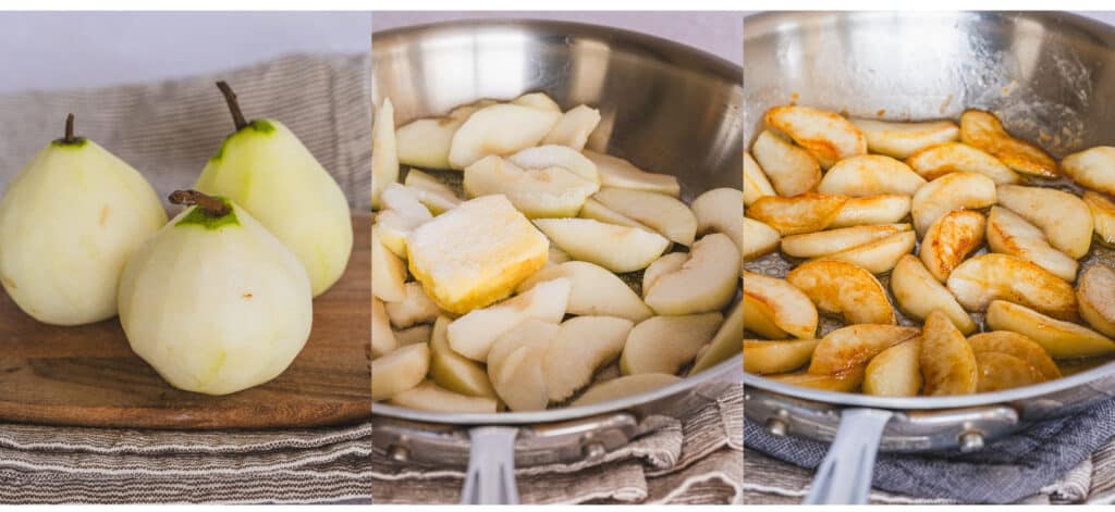 How to braise pears