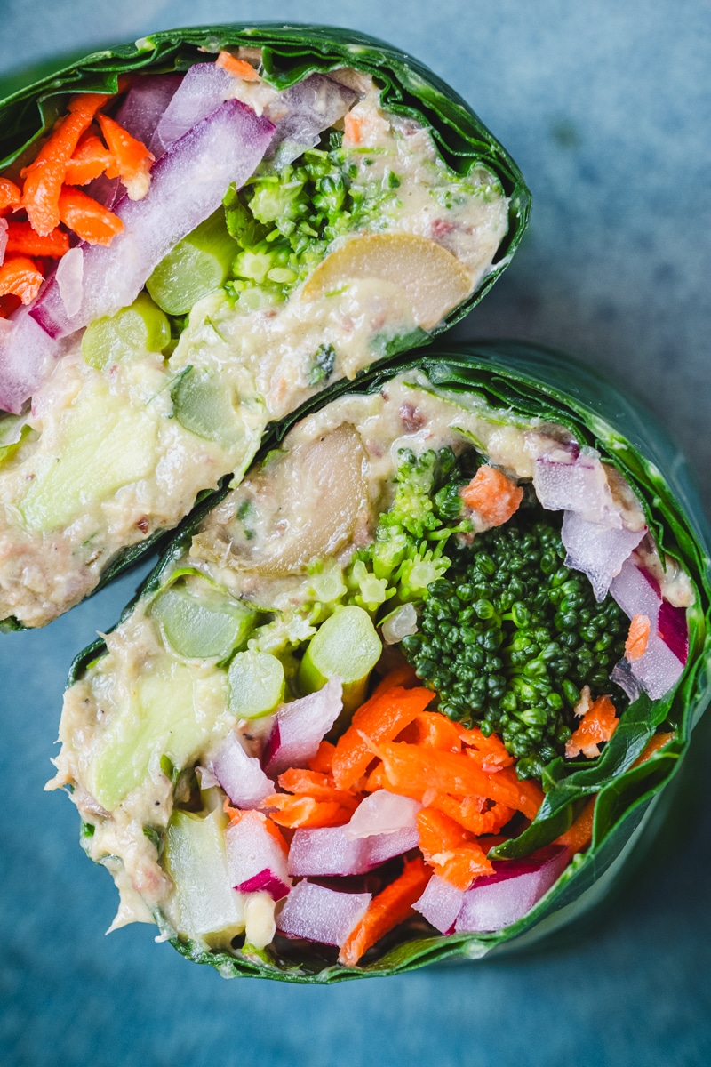 collard greens sardine wrap