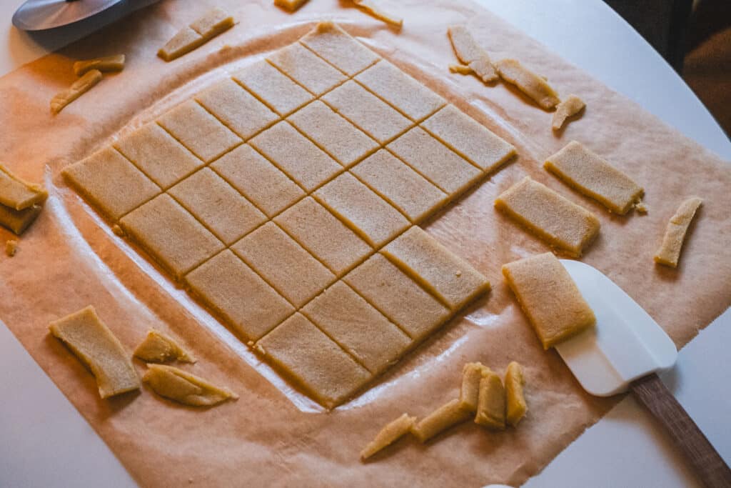 gluten free shortbread dough cutouts 