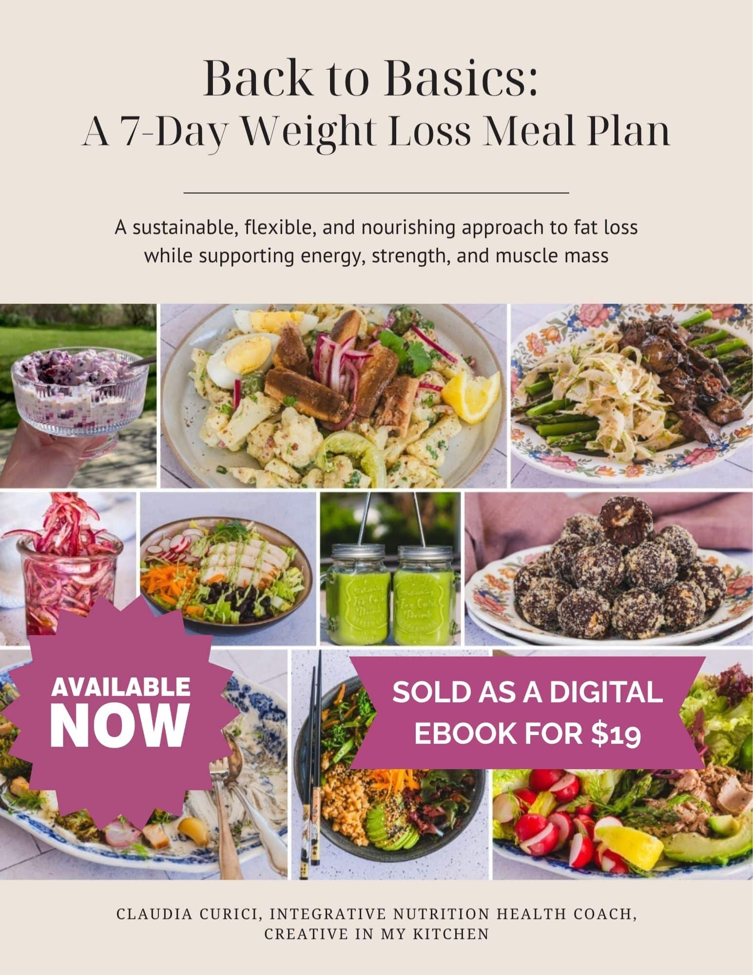 Back to Basics: A 7-Day Weight Loss Meal Plan (Ebook) Image