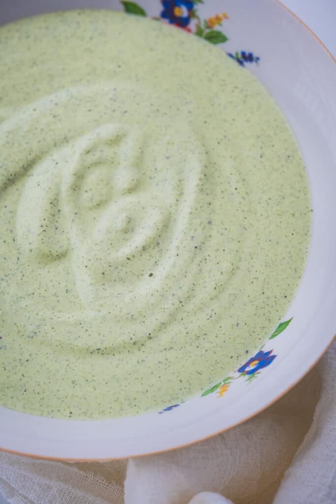 dairy free ranch dressing in a bowl